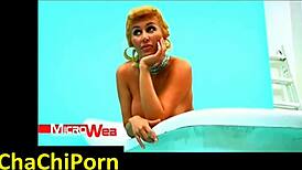 malena gracia totally naked in the bathtub