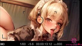 Cute Blond Maid Rewarded By Boss In Pov