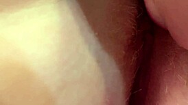 Stepbrother licks my virgin red pussy for the first time... wet and tight close-up