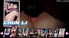 Chun Li And Yorha 2B Getting Fucked By Big Ass Characters In Sex Game