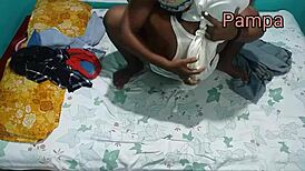 My step brother went hard on me with loud Hindi audio during sex. It was intense!