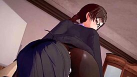 Big Cock Fucks Teen Ass in 3D Animation Doggystyle