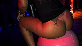 At the swing party, I sat on the erotic ball in front of everyone!