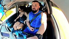 First time gay experience with an amateur couple in an Uber