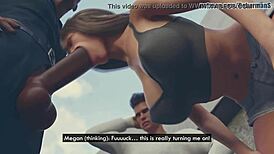 Can you believe girlfriend bangs officer while bf watches?