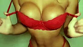 briana banderas showing off her big ass and tits in lingerie 😍