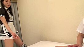 kotomi yuzuki tries on tons of costumes in this japanese clip. her asian charm and creampie finish steal the show.