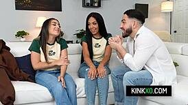 Perv Stepbro Corrupts Teen Stepsisters Violet Gems and Bianca Bangs