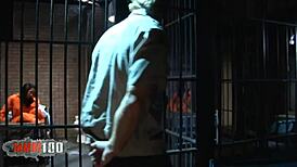 Latina Babe Takes Deep Anal from Huge Cock in Jail