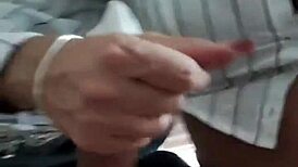 Secretary Delivers Amazing Handjob With Sensual Massage