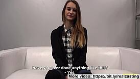 The beautiful model screamed during bent over sex.