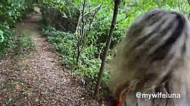 Luna Green hunts chestnuts, stumbles on big cock for ass... oopsie!