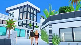 Courtside passion in 3D hentai!