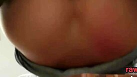 Cute Euro bent over for interracial doggystyle anal drilling!