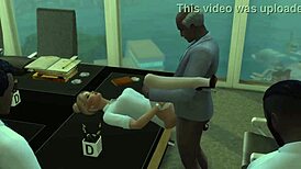 Uh, I think Sims 4 office got wild with group banging outside