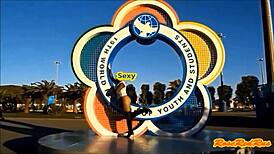 flashing panties at olimpic park sochi 2014