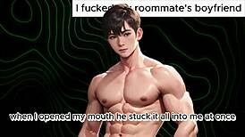 i sucked my roomies straight boyfriends cock - gay stories