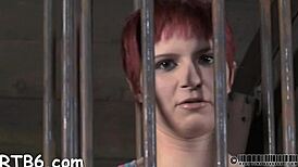 Restrained Gal Gets Punished With Ball Licking, Blowjob, And Rough Fucking Her Wet Pussy