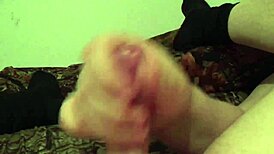 chubby bbw wife with hairy pussy pov handjob leading to cumshot