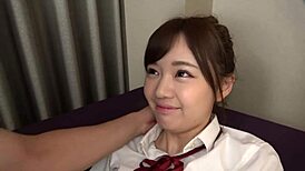 Young Asian teen enjoys hardcore sex and cummy orgasms