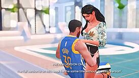 Courtside passion in 3D hentai!