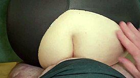 i fuck hard and cum in the huge ass of my bbw submissive mom in ripped leggings