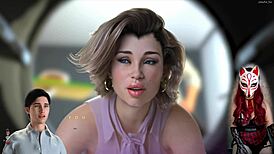 Playing Apocalust 6 and jerking to hot porn game