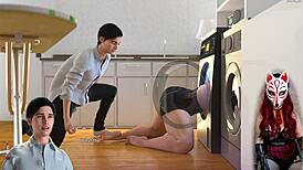 Playing Apocalust 6 and jerking to hot porn game