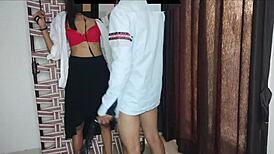 Soniya bhabhi engages in sex with her classmate.