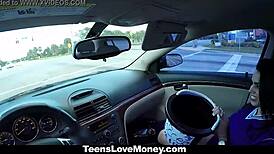 Teenslovemoney - Fundraising Quickie in Car with Big Cock