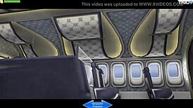 3d plane sex session with anime hentai characters