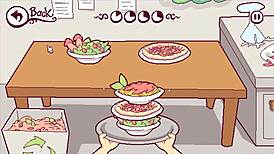 Futanari Chef Takes Huge Cock In Ass. Game Ep 5 Explodes With Cumshot.