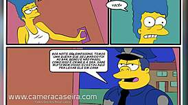 História Em Quadrinho Pornô - Simpsons Cartoon Paródia Sexo Policial! 😂