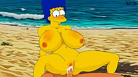 Hey, check Marge Simpsons in sexy 3D cartoon porn 2025! 😍