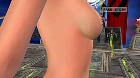 wow, this 3d cartoon of an indian teen posing sexy is unreal!