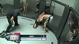 Mofozo com model with gigantic tits gets slammed by monster cock.