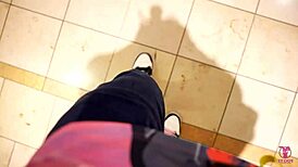 Wow! Horny Latina Victoria June Banged in Mall Restroom