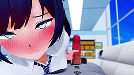 Kisaki Handjob In 3d Cartoon Anime Hentai