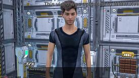 Wow, first kiss with redhead Haylee in space adventure 33! 😍