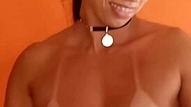 barbecue turned wild with slut giving ass to two! 😈