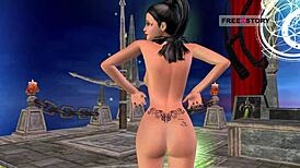 wow, this 3d cartoon of an indian teen posing sexy is unreal!