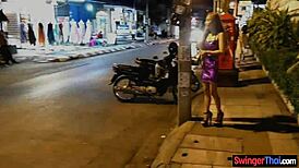 Tiny Asian hooker snatched by hung tourist for rough pounding