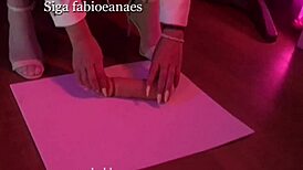 hotwife showing off high heels and stockings for cuckold fetish on her feet