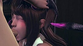 hey, a succubus got me in 3d hentai at night!