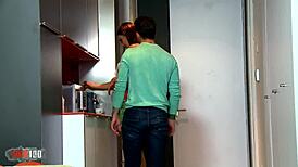 Tina Kay FUCKING HARD her lazy Spanish boyfriend today!