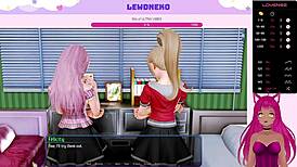 Vtuber lewdneko continues playing harem hotel in part 14