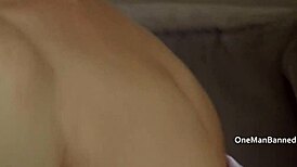 nancy in a short dress and high heels preps for intense arse fucking.