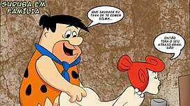 Flintstones Cartoon Family Engages In Wild Hentai Orgy With Pussy Play