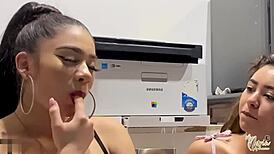 We Surprised Neighbor Sucking Him Off and Swallowing His Load