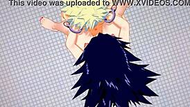 My hero academia hentai - bakugou katsuki x namuri kayama handjob with cumshot in her face and fucked with creampie!